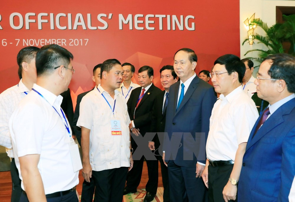 Chủ tịch nước dự tổng duyệt hoạt động của Tuần lễ Cấp cao APEC 2017